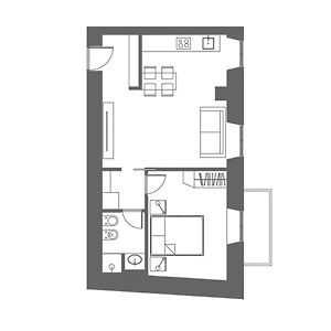 Deluxe Appartement met een Slaapkamer